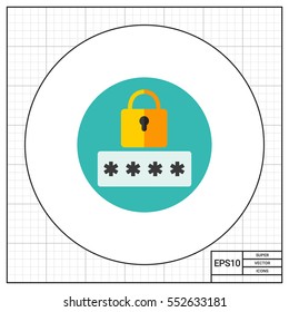 Secure password icon