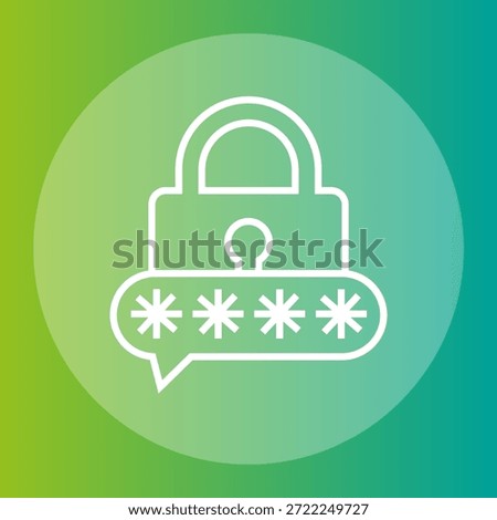 Secure password icon. Privacy asterisk Vector. Secret code symbol. Protected authentication characteristic.