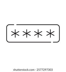 Secure Passwords Icon – Password Field Representing Safe Password Management