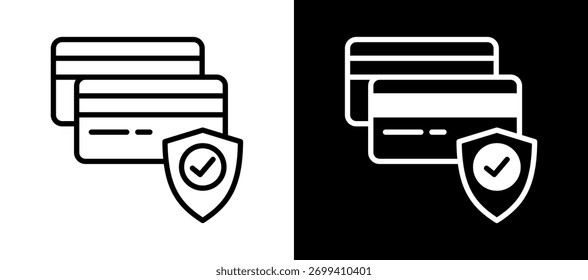 Secure Pay Icon, Vektorgrafik mit weißem Hintergrund