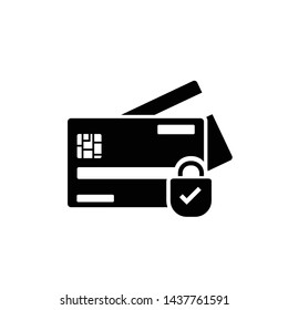 Secure payment credit card icon symbol vector