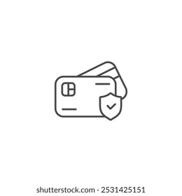 Secure payment credit card icon symbol vector illustration