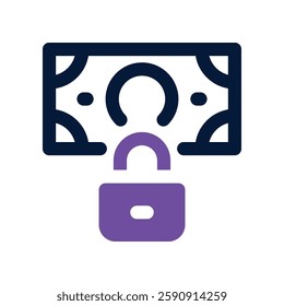 secure payment dual tone icon. vector icon for your website, mobile, presentation, and logo design.