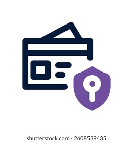 secure payment dual tone icon. Sleek and modern vector icon for websites, mobile apps, marketing materials, and corporate design. Fully scalable and ready to use.