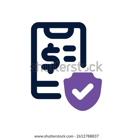 secure payment dual tone icon. Sleek and modern vector icon for websites, mobile apps, marketing materials, and corporate design. Fully scalable and ready to use.