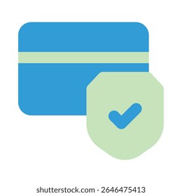secure payment duo tone icon editable vektor
