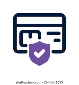 secure payment duotone icon. Sleek and modern vector icon for websites, mobile apps, marketing materials, and corporate design. Fully scalable and ready to use.
