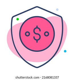 secure payment Finance Related Vector Line Icon. Editable Stroke Pixel Perfect.