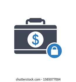 Secure Payment Icon in Blue Gray Color