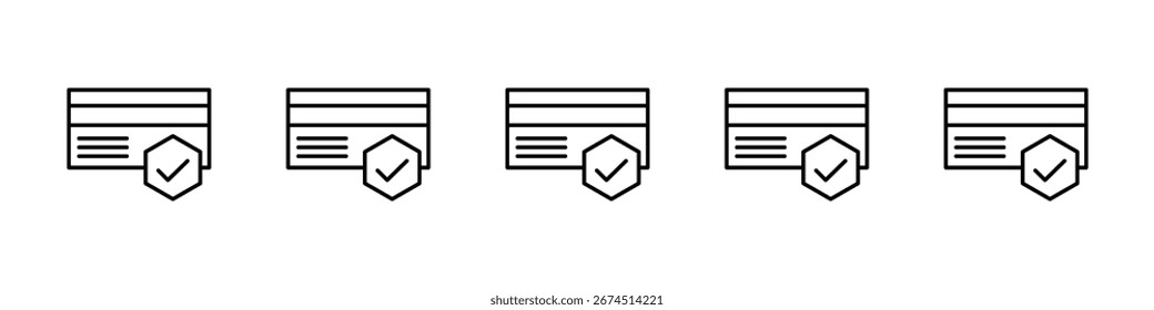 Design de ícone de pagamento seguro, logotipo, aplicativo, IU. Ilustração vetorial, EPS