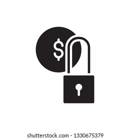 secure payment icon. payment glyph icon