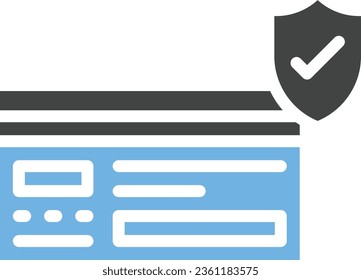 Secure Payment Icon image. Suitable for mobile application.