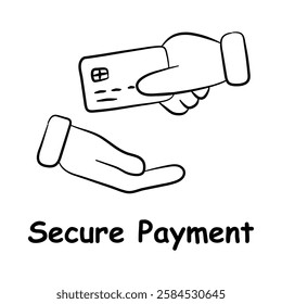 Secure Payment Icon – Safe Financial Transactions for Online Shopping