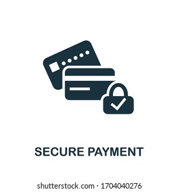 Secure Payment icon. Simple illustration from e-commerce collection. Creative Secure Payment icon for web design, templates, infographics and more