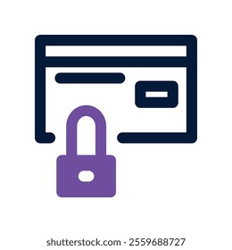 Secure Payment icon. vector dual tone icon for your website, mobile, presentation, and logo design.