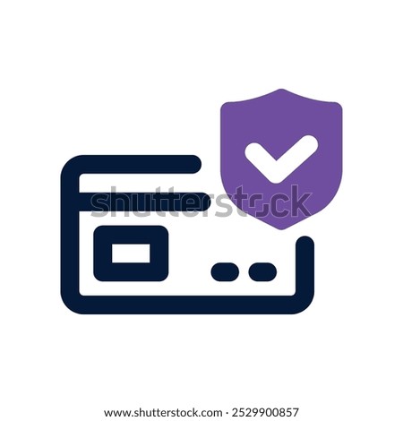 secure payment icon. vector dual tone icon for your website, mobile, presentation, and logo design.