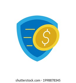 Secure Payment icon Vector Illustration. Payment Security and Safety with Shield icon vector design concept for Online Payment, Finance, and Mobile Banking website, symbol, icon, sign, App UI