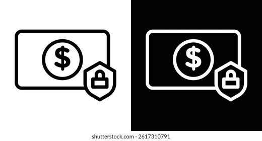 Secure payment icon vector for web and mobile app. Symbol isolated.