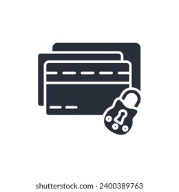 secure payment icon. vector.Editable stroke.linear style sign for use web design,logo.Symbol illustration.