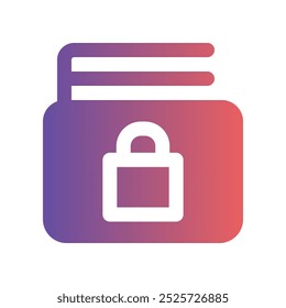 Ícones de pagamento seguro. com um estilo de design moderno e cores de preenchimento de gradiente. Adequado para sites, UI e aplicativos móveis.