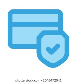 Sichere Zahlung Gliederung füllen Symbol editierbar Vektor