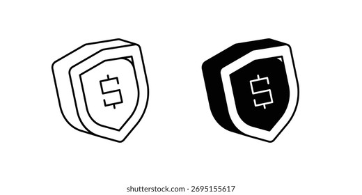 Icono de conjunto de pago seguro con Vector de fondo blanco ilustración de stock