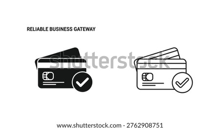 Secure Payment Solutions for Reliable Business Gateway Vector