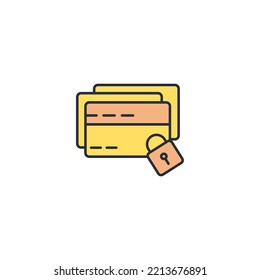 iconos de línea delgada de pago seguro. Ilustración vectorial aislada en blanco. Trazo editable.