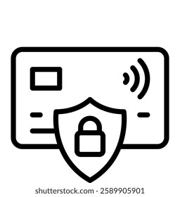 Secure Payment Vector Line Icon Design For Personal And Commercial Use