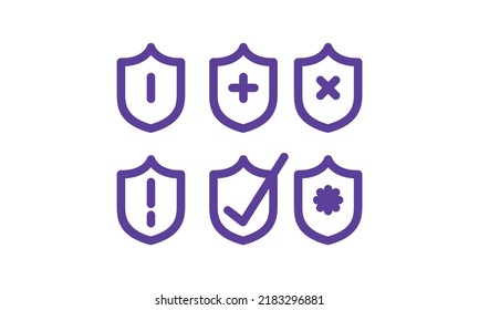 secure pivacy icon set vector design