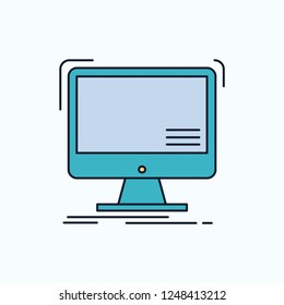 secure, protection, safe, system, data Flat Icon. green and Yellow sign and symbols for website and Mobile appliation. vector illustration
