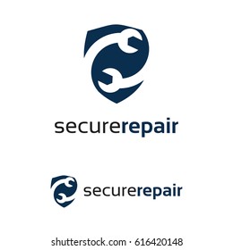 Secure Repair Logo Template Design