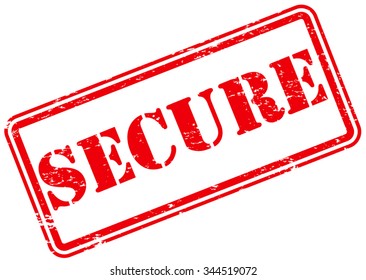 Secure Rubber Stamp Sign