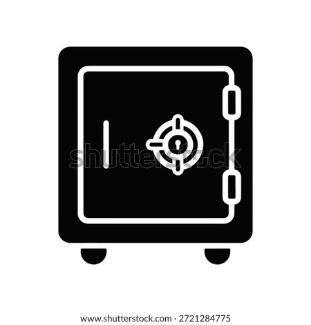 Secure Safe Deposit Box Illustration Symbolizing Security and Protection of Valuables