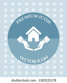 Secure & Safe Home Icon for Web. Application, Software & Graphic Design.