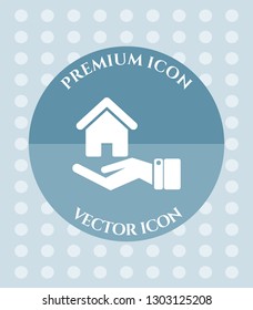 Secure & Safe Home Icon for Web. Application, Software & Graphic Design.