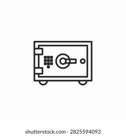 secure safe icon sign vector