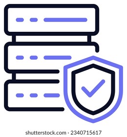 Icono de servidor seguro, para uiux web, aplicación, infografía, etc.