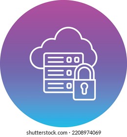 Secure Server vector icon. Can be used for printing, mobile and web applications.