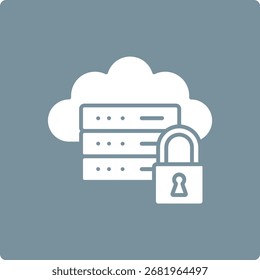 Secure Server vector icon. Can be used for printing, mobile and web applications.