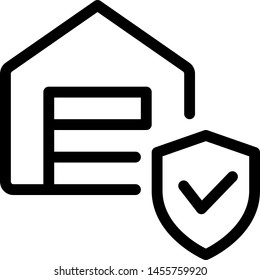 Secure sheild logotype on digital platform layout