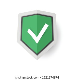 Secure shield icon , protector shield , 3D effect