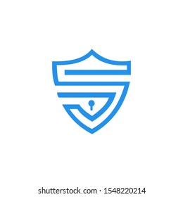 Secure Shield, Letter S Logo Template s keyhole logo
