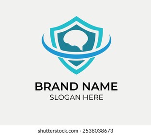 Secure ,Shield, safe Brain logo