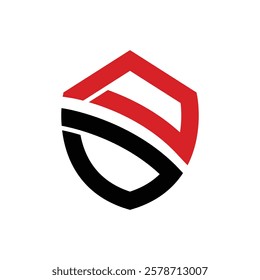 secure shield safety letter s logo design concept idea