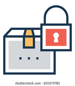Secure Shipping Vector Icon 