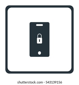 Secure smart phone Icon, Vector