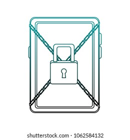 Secure smartphone symbol