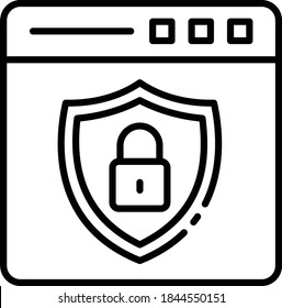 Secure Sockets Layer Concept, Transport Layer Security Vector Icon Design, Cloud Hosting and Web services Symbol on White background, Secure Browsing Sign,