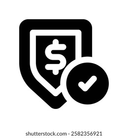 secure solid icon. vector icon for your website, mobile, presentation, and logo design.